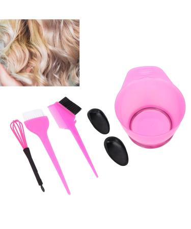Professional Hair Dyeing Kit with Brush Mixing Bowl & Ear Covers - Portable Salon Tools (Pink) - Buy Online on GoSupps.com