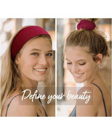 Shop Women s Elastic Wide Headbands - Perfect for Yoga & Workout | Headbands Color-B - Buy Online on GoSupps.com
