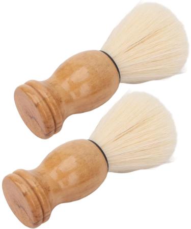 Premium Mini Shaving Brush for Men - Soft Synthetic Wooden Handle Ideal for Travel & Home Grooming | Facial Razor & Clean Tool - Buy Online on GoSupps.com