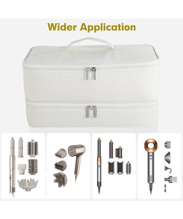 Buy Gencam Double-Lodging Carrier Bag for Shark Flexstyle & Dyson Airwrap - Portable Travel & Storage Solution (Beige) | International Shipping Available - Buy Online on GoSupps.com