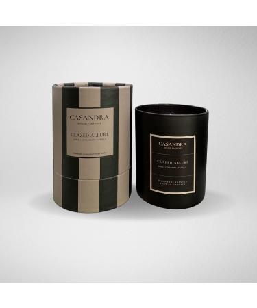 Glazed Allure Soy Wax Candle - Apple & Cinnamon & Vanilla | Premium 8 oz Scented Candle for Home | 40 Hour Burn Time | Perfect Gift - Buy Online on GoSupps.com
