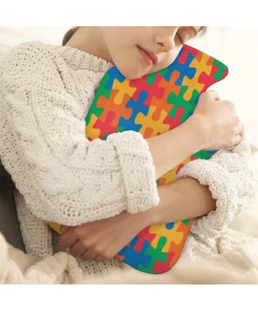 Autism Awareness Day Puzzle Heat Bottle 2L PVC Pain Relief Heat & Cold Therapy for Cramps Neck & Shoulders - Buy Online on GoSupps.com