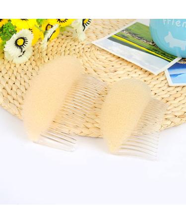 2PCS Sponge Hair Bump Inserts - Volume Boosting Hair Comb Bases for Women - Beige Hair Styling Tools - Buy Online on GoSupps.com