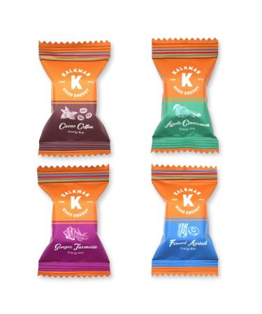 Kalkman Energy Bites - Deliciously Natural Healthy High Carb Energy Food for Endurance Sports (28 Bites) 1 count (Pack of 1)