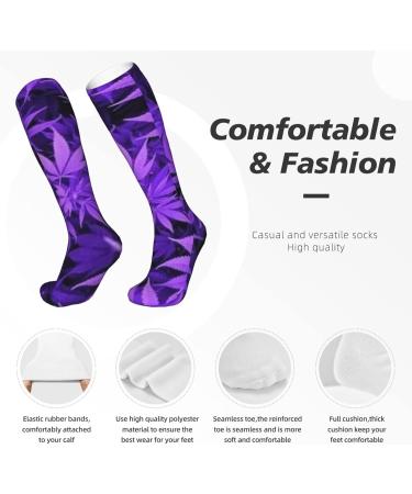 Buy Affordable Weed Leaf Compression Socks for Men & Women - 15-20 mmHg Circulation Support for Running & Cycling - Buy Online on GoSupps.com