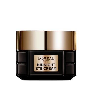 L'Oréal Paris Anti-Aging Eye Cream for Visibly Younger-Looking Skin, with Beauty Sleep Technology and Antioxidant Complex, Midnight Eye Cream, 15ml
