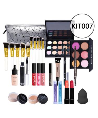 All-In-One Makeup Kit: Eyeshadow Palette Lipstick Eyebrow Pencil & More - Perfect for Travel & Business - Buy Online on GoSupps.com