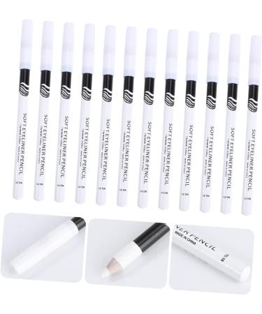 TOVINANNA 48 Pcs Eyeliner Pencil White Silkworm Pen White Eye Liner Eye Brightener Liquid Wooden Pole Cosmetic - Buy Online on GoSupps.com