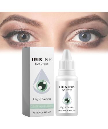 Eye Color Changing Drops Change Eye Color Drops Natural Eye Drops for Dry Eyes IrisInk Eye Drops Fancy Drops Change Your Eye Color Lighten & Brighten Your Eye Color (Green)