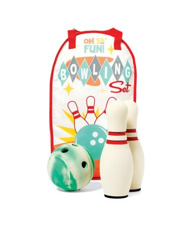 MindWare Oh So Fun! Deluxe Bowling Set  Safe & Fun Foam Bowling Set for Kids Ages 3 & Up