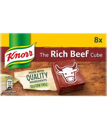 Knorr Rich Beef Stock Cubes 8 x 10g - Premium Flavor Enhancer for Cooking - Buy Online on GoSupps.com