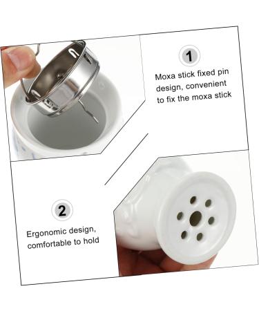 Buy BUIFULSIC Moxibustion Cup - Moxa Stick Holder & Ceramic Massage Pot for Traditional Chinese Therapy - International Shipping Available - Buy Online on GoSupps.com