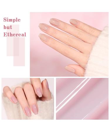 SHOYUM Nude Pink Gel Nail Polish Set - 10 Neutral Colors for DIY Manicure, Translucent Spring/Summer Trend - Perfect Gift for Girls and Women - Buy Online on GoSupps.com