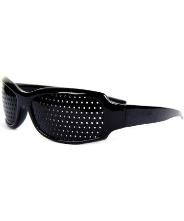 XLKJ Pinhole Glasses for Eye Training - Anti-Fatigue Relaxation Lenses (Black) - Corrective Vision Support - Buy Online on GoSupps.com