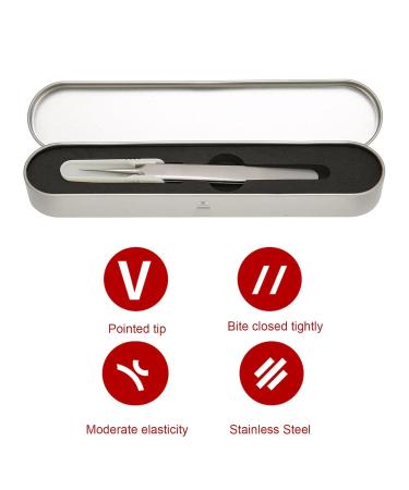 Buy Fine Tip Tweezers - Precision Beauty Salon Tweezers for Ingrown Hair | International Shipping - Buy Online on GoSupps.com