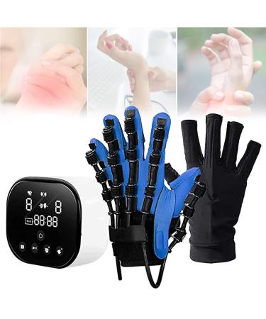 Rehabilitation Robot Gloves Stroke Hemiplegia Rehabilitation Training Equipment Finger Straightening Brace Guard Protector for Long Term Relief RightHand Medium