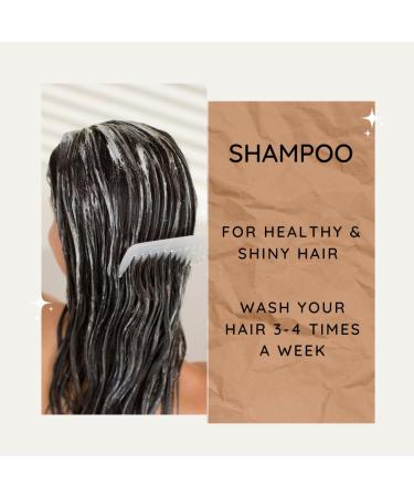 Natural Hair Growth Shampoo & Conditioner Set | Essential Oils & Keratin for Volume & Strength - Buy Online on GoSupps.com