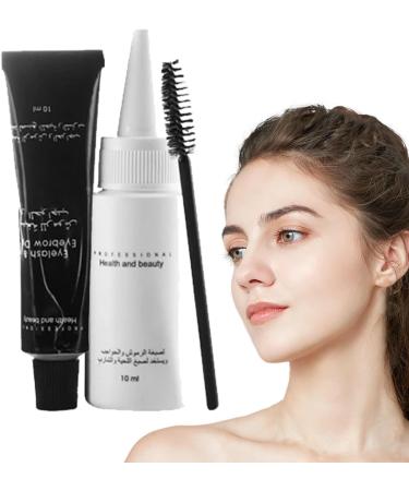 Brow Tint Kit | Eye Brow Coloring Kit - Quick Dry Long-lasting Waterproof Lash Tinting Kit For Salon Home Use Women Eyebrow Dying 1 count (Pack of 1) Brown - Buy Online on GoSupps.com