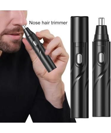 tinysiry Electric Nose Trimmer Quick Shave 360 Degree Rotation Handheld Nose and Ear Trimmer Painless Nose Hair Trimmer Battery Powered Nose Hair Cutter Black - Buy Online on GoSupps.com
