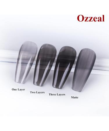 Ozzeal Jelly Gel Nail Polish 15ML Jelly Black Nail Polish Gel Translucent Sheer Spring Summer Neutral Nail Gel Polish Soak off UV LED Light for Nail Art DIY Manicure Jelly-black - Buy Online on GoSupps.com