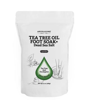 Aromasong Tea Tree Foot Soak Treatment with 7 Essential Oils - OptiMSM - Eucalyptus Oil with Dead Sea Salt 14 OZ. 14 Ounce (Pack of 1)