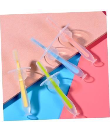 Healvian 8 STK Silicone Toddler Toothbrush Set | Infant Training Brush with Suction | Soft Bristle Handheld Toothbrushes for Kids - Buy Online on GoSupps.com