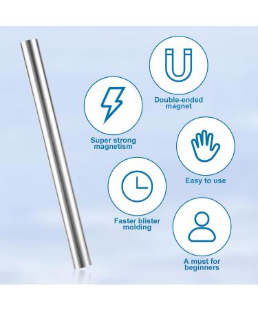 Cat Eye Nail Magnet Rods 5.9in Double-Head Cat Eye Magnet Art Stick Magnetic Nail Magnet Plate Pen for 3D Cat Eye Gel Polish Tool Accessories for Nail Studio Salon Home - Buy Online on GoSupps.com
