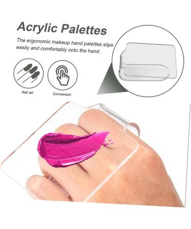  TOVINANNA Nail Palette Color Palette For Mixing Makeup Plate For Foundation Makeup Mixing Palette Manicure Foundation Tray Small Tray - Buy Online on GoSupps.com