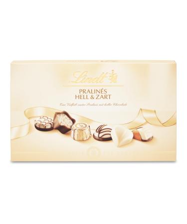 Lindt chocolate - chocolates light & tender |Pralin s box with 21 heller chocolates in 7 delicious varieties with and without alcohol |Praline gift |Chocolate gift |200 g (1 -pack) Hell & Tender 200 g (1 Pack)