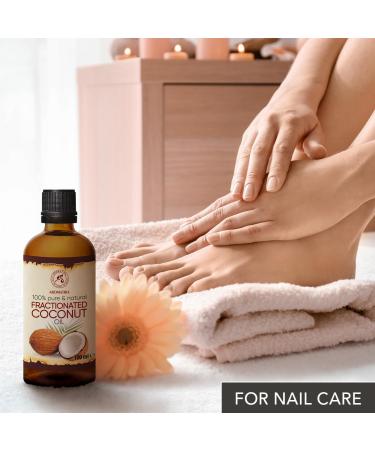 Coconut Oil Fractures 100ml | 100% Pure Cocos Nucifera Oil for Face Body Skin Hair & Massage Natural Intensive Care - Buy Online on GoSupps.com