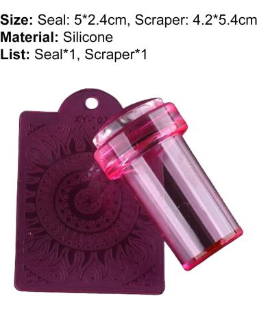SANWOOD Nail Art Stamp - Portable Reusable Seal Tool for Manicure | Perfect for Fingernails - Red - Buy Online on GoSupps.com
