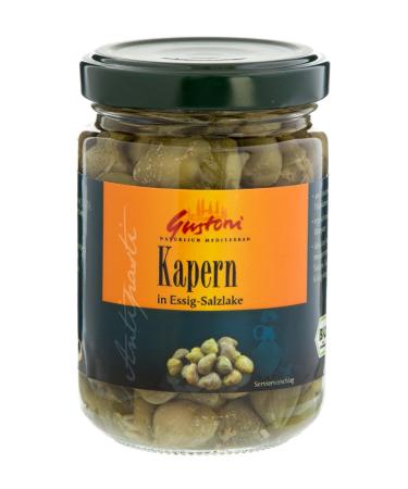 Gustoni Gustoni Capers in Lake Sauce (140 g) - Organic