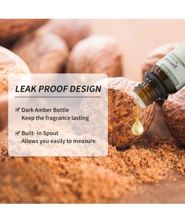 GREENSLEEVES Nutmeg Essential Oil, 10ml Pure Plant-Based Fragrance Oil for Aromatherapy, Essential Oils for Diffuser, Air Freshener, Massage, Bath Bomb, Scented Candle Soap Making - Buy Online on GoSupps.com