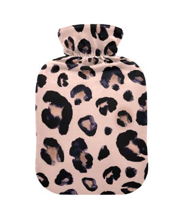 Hot water bottles with cover Leopard hot water bag for pain relief sports injuries hot pack 2 liters