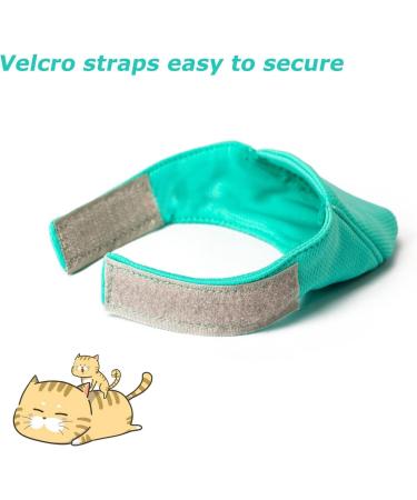 OHCOZZY Cat Muzzle - Breathable Mesh Muzzle for Cats | Prevent Biting & Chewing | Size M Green - Ideal Cat Care - Buy Online on GoSupps.com