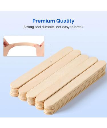 JMU Sterile Tongue Depressors 6 100 Count - Individually Wrapped Wood Depressors for Medical & Crafts - Buy Online on GoSupps.com