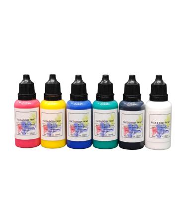 Wpsagek Face Paint Kit for - 6 Colors Face Paint for Girls | Face Paint Kit Washable Face Paint Face Paint Face Paint Face Paint for Body Eyes Clown Men Women Festival Party