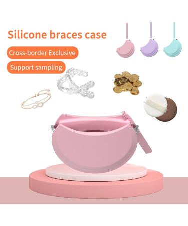 Soft Silicone Orthodontic Retainer Case - Ventilated Storage Box for Retainers & Guards - Cute Rose Design - Buy Online on GoSupps.com