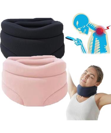 Cervicorrect Neck Brace Adjustable Neck Support Brace for Sleeping Neck Brace for Neck Pain and Support Cervical Neck Brace for Snoring 2pcs yl-105023(C 2PCS) 2PCS C