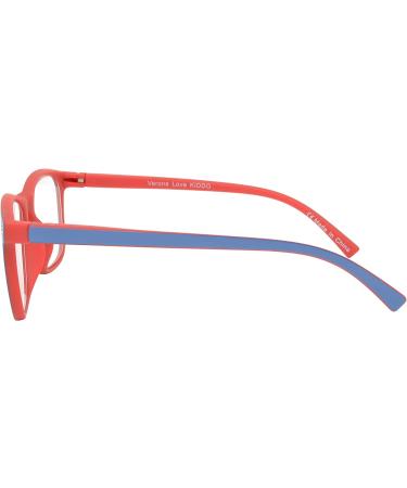 KIDDO Kids Blue Light Blocking Glasses for Ages 3-12 | Anti-Eyestrain Computer Gaming TV Glasses for Boys & Girls | Blue & Red Lens 0.0 Diopters - Buy Online on GoSupps.com