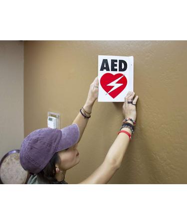 CPR Savers Foldable Panel AED Wall Sign for Public Places - 1 Pack - Buy Online on GoSupps.com