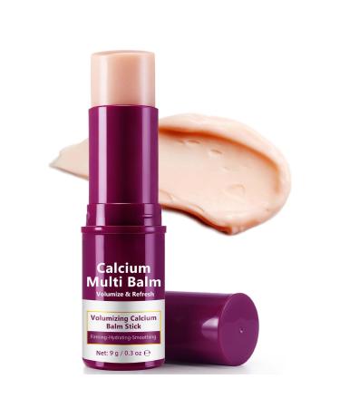 ZIXAOK Calcium Multi-Balm Stick - Hydrating & Firming Eye Neck & Face Treatment Korean Wrinkle Core Stick for Deep Moisture Skin Elasticity & Smoothing Portable Anti-Aging Balm