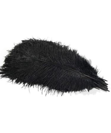 10pc Black Ostrich Feather Plume 12-14 inch for Home Wedding Decor - Buy Online on GoSupps.com