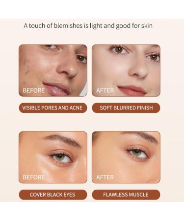 CARL Foundation stick with brush concealer primer stick with brush light clear foundation cream for mixed complexions 03 warm beige - Buy Online on GoSupps.com