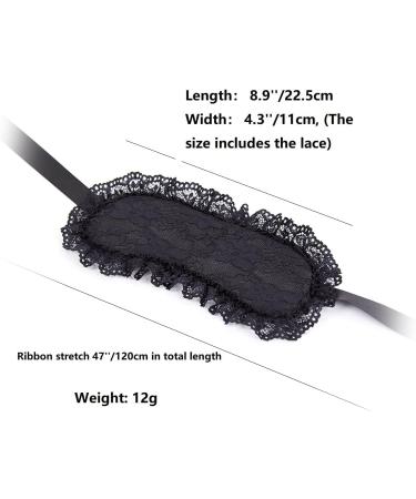 Black Lace Blindfold Sleep Mask by OnundOn | Luxurious Eye Cover for Deep Sleep - Buy Online on GoSupps.com