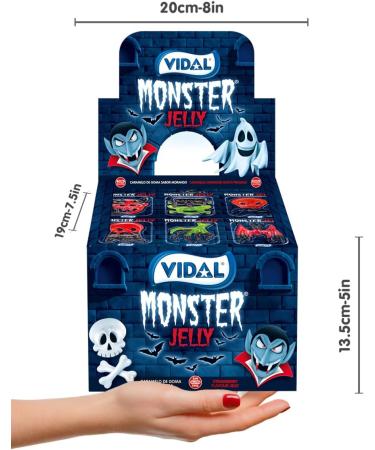  Vidal Monster Jelly Monsters Gummy Vidal 66 Pieces 11g Gluten Free - Buy Online on GoSupps.com