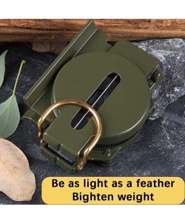 Military Lensatic Sighting Compass Military Compass for Hiking Camping Hunting Outdoor Waterproof Boy Scout Compass - Buy Online on GoSupps.com