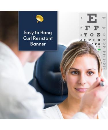 Trusty Eye Exam Chart  Standard Snellen Vision Test at 20 Feet  VINYL BANNER - Buy Online on GoSupps.com