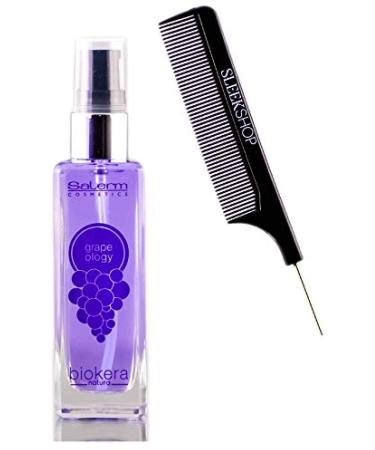 Salerm Cosmetics GRAPEOLOGY SERUM  Biokera Natura (STYLIST LIST) Grape Oil for Deep-Reaching Hair Nourishment (1.9 oz - ORIGINAL SIZE with PUMP)