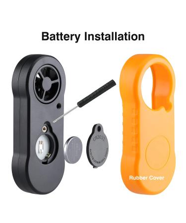 Digital Wind Knife Handheld Anemometer | Accurate Wind Speed Meter & Air Flow Gauge - Yellow - Buy Online on GoSupps.com